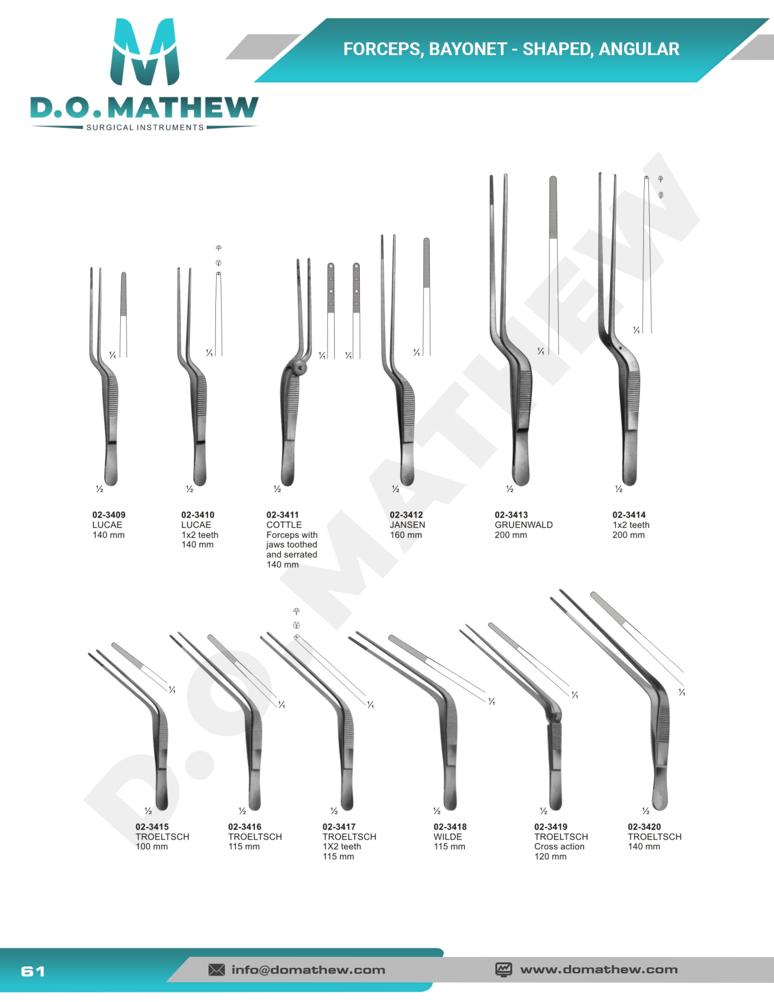   Forceps, clamps